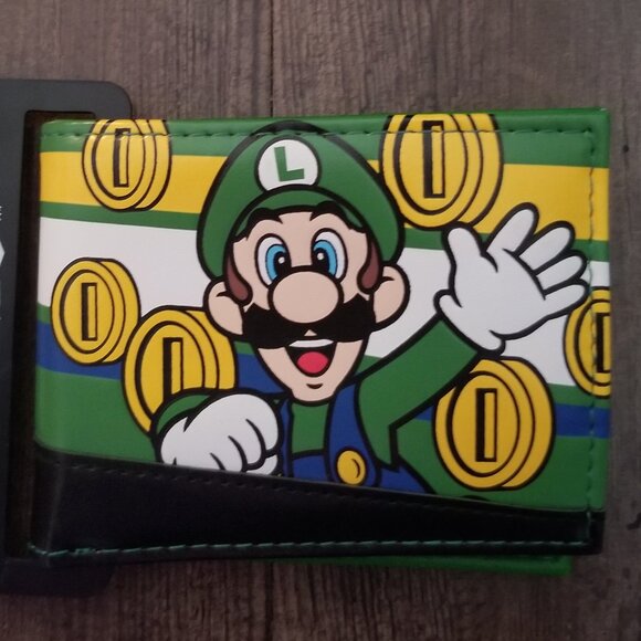 Nintendo Super Mario Luigi Bifold Wallet - Picture 4 of 6